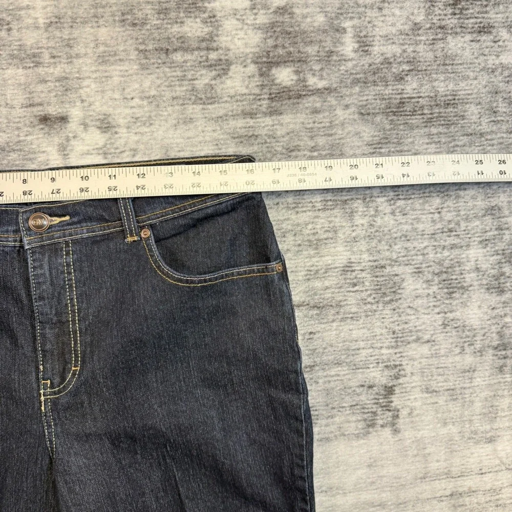 Gloria Vanderbilt Amanda High Rise Tapered Jeans Womens 12 Short‎ Dark Wash
